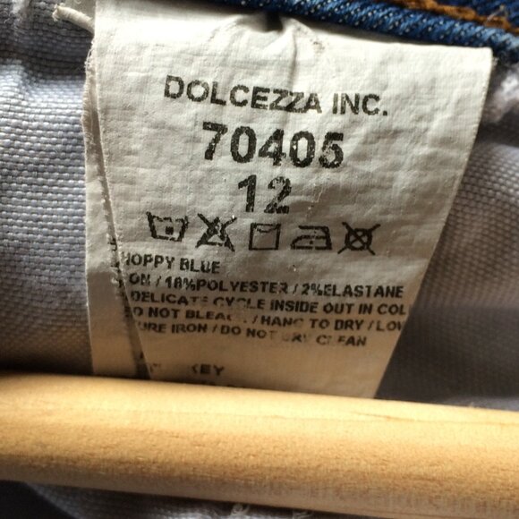 Dolcezza Womens Jeans Sz 12 x 31 Paint Splatter Slim Leg Mid-Rise 70405 - Picture 6 of 6